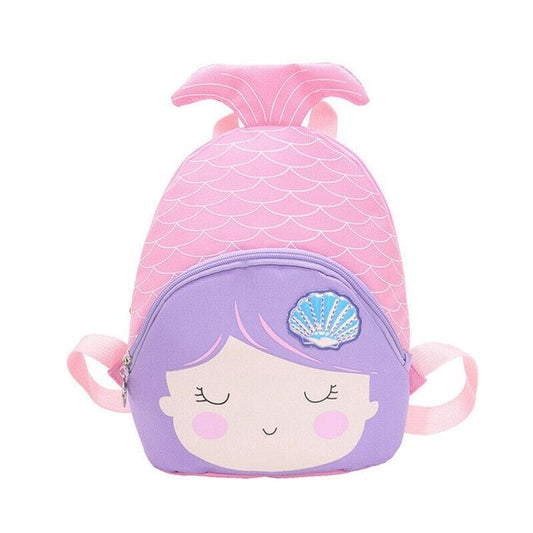Mermaid With Safety Buckle, Cute Girls' Backpack