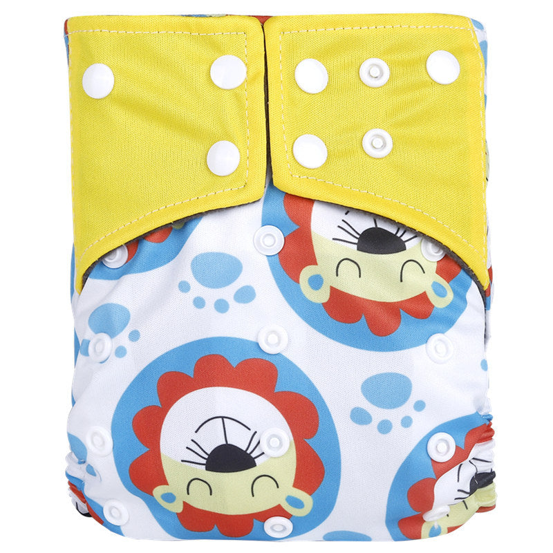 Baby Washable Bamboo Charcoal Cloth Diaper Pants Digital Printing
