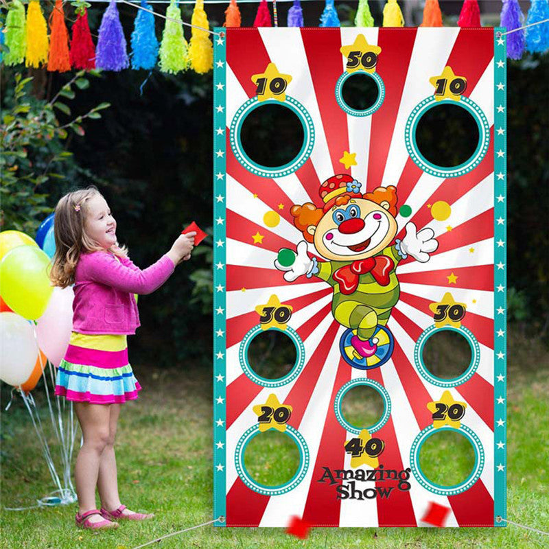 Outdoor Carnival Bean Bag Toss Game, Flag Only