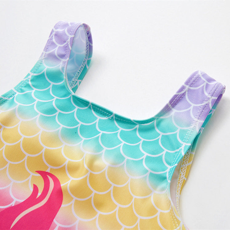 Fashion Mermaid Girls' 1pc Swimsuit