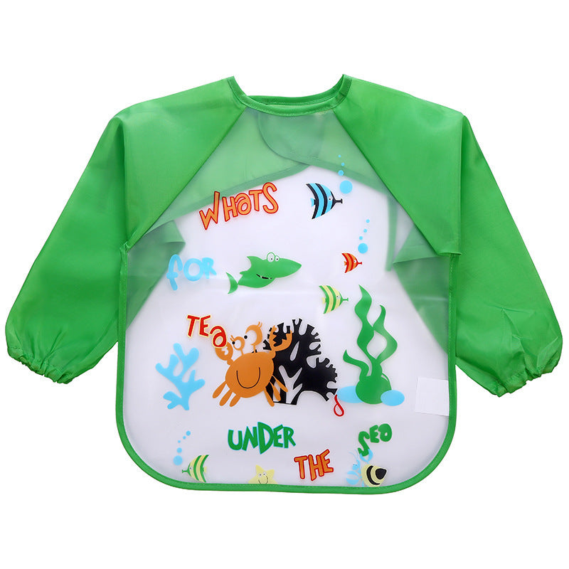Long Sleeve Kids Waterproof Painting Apron, Children's Bib