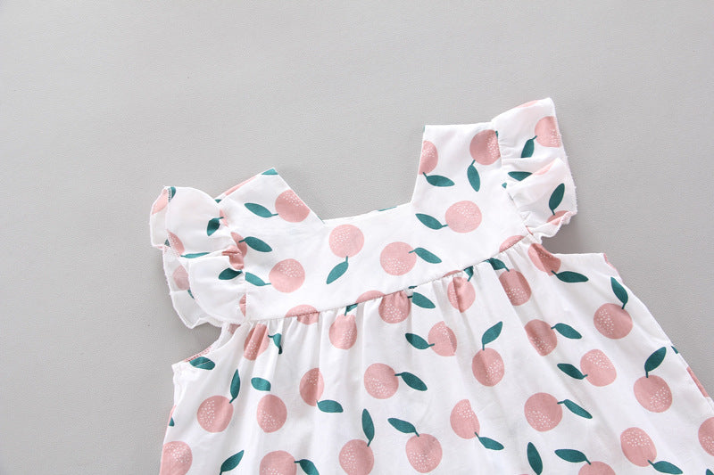 Girls' Sleeveless Top with Solid Color Shorts 2pc Set