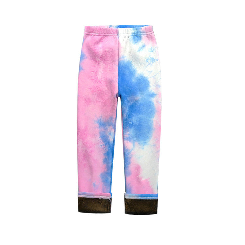 Fleece-lined Thermal Leggings For Girls