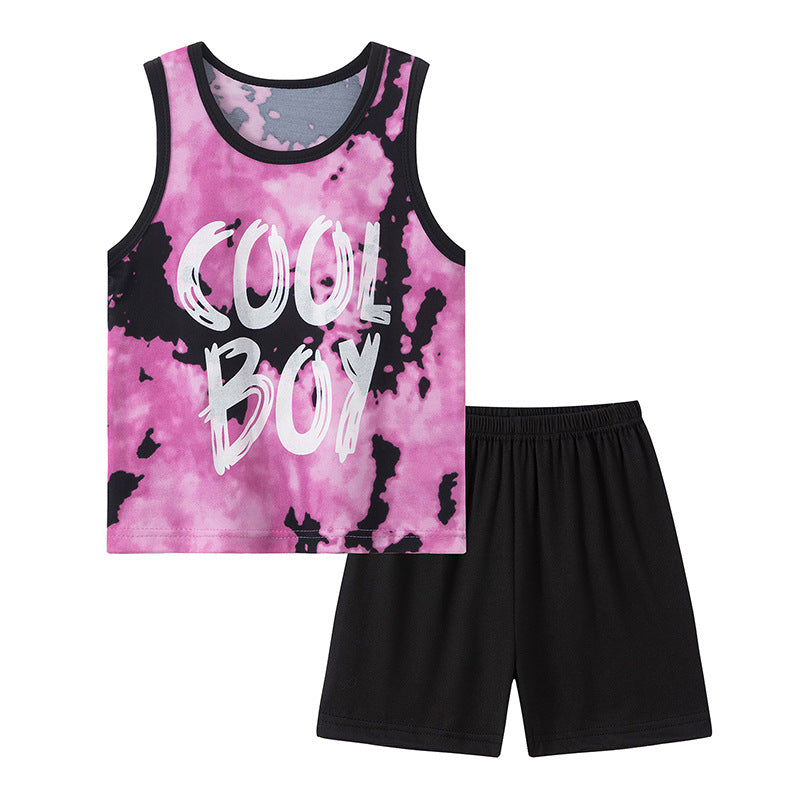 Boy's Printed Basketball 2pc Set