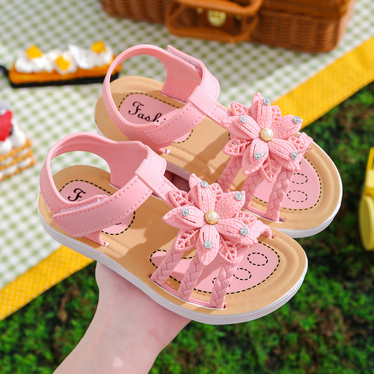 Girls' New Style Fashion Soft Bottom Sandals