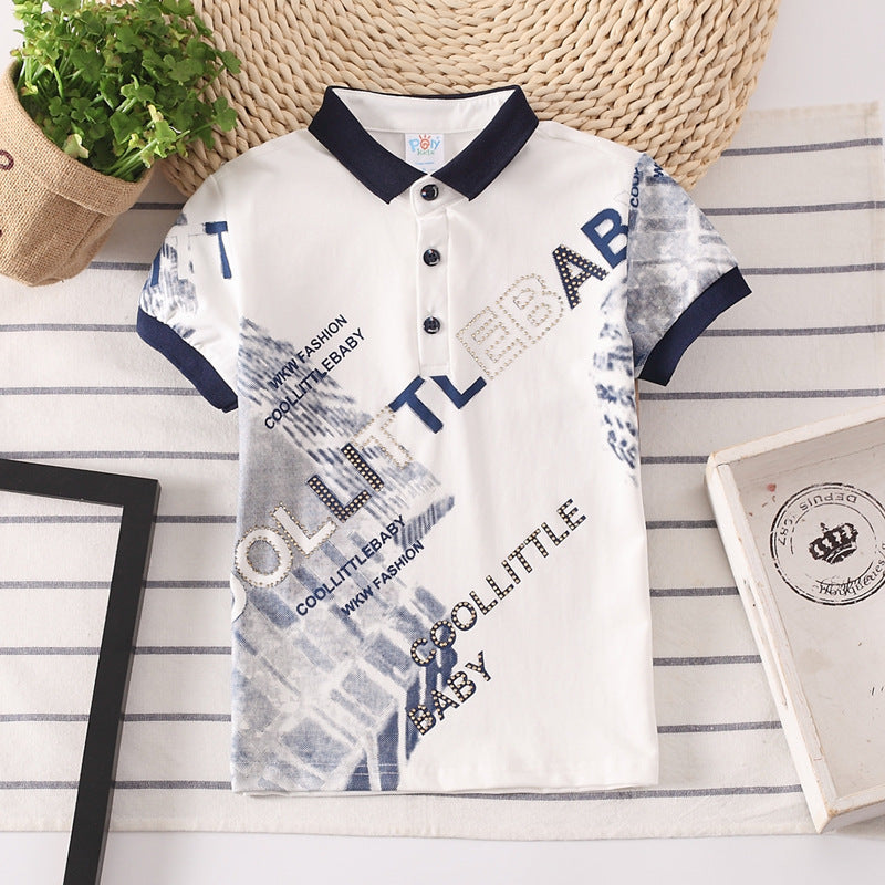Kid's Shirts, Boys' Short Sleeve Tops
