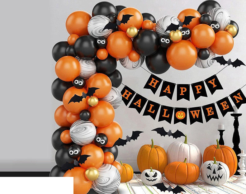 Halloween Party Decor Latex Balloons Set, Multiple Kits to Choose From