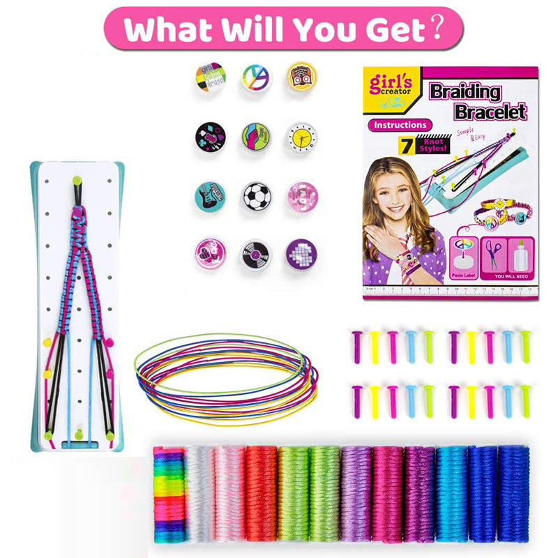 Girls' Gift Bracelet Making Craft Set, Children's DIY Jewelry Making Kit