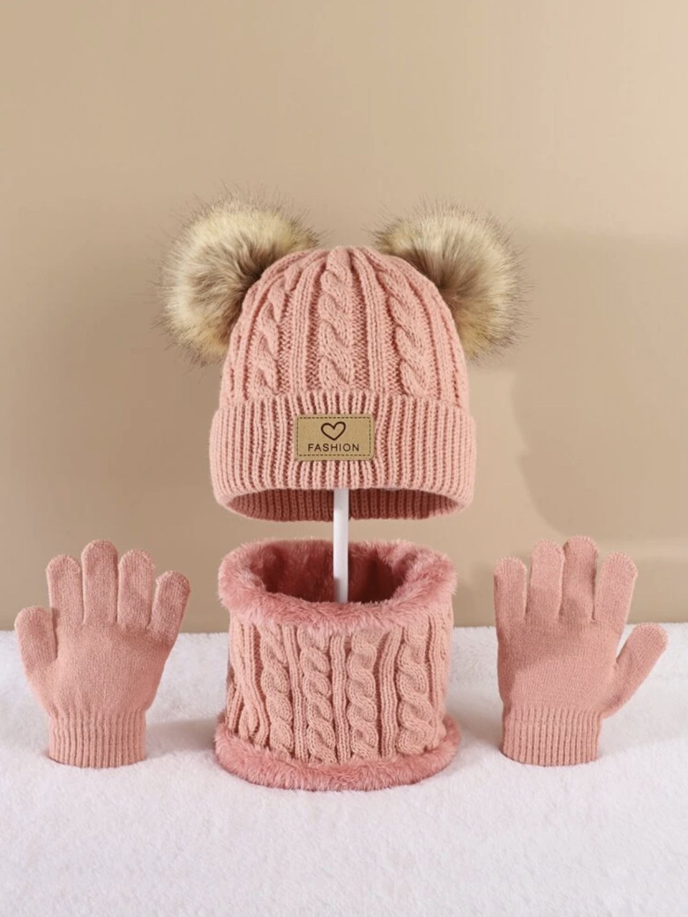 Children's Hat, Scarf & Gloves - 3PC Set