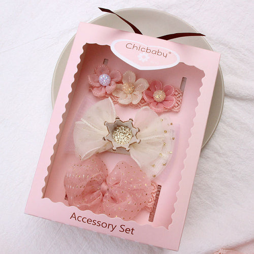 Baby Girl Bow Hair Band Gift Set