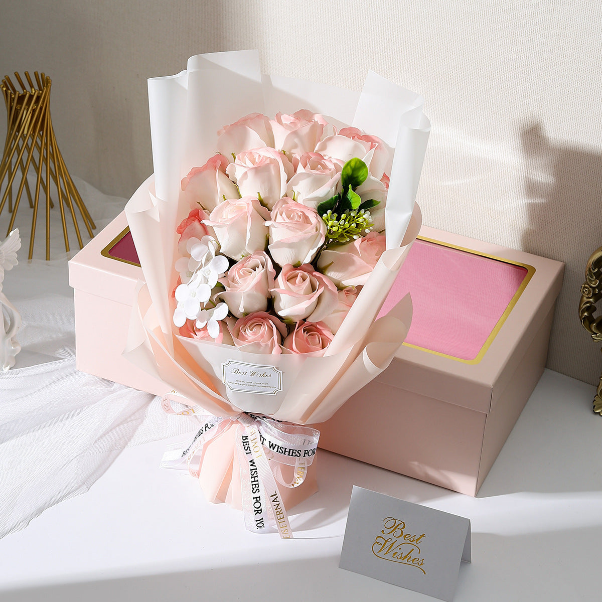 Rose Soap Bouquet Gift Box Valentine's Day Gift Artificial Flower