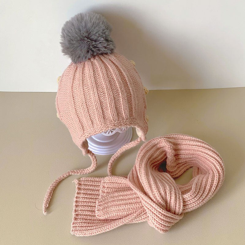 Children's Hat Scarf Two-piece Set