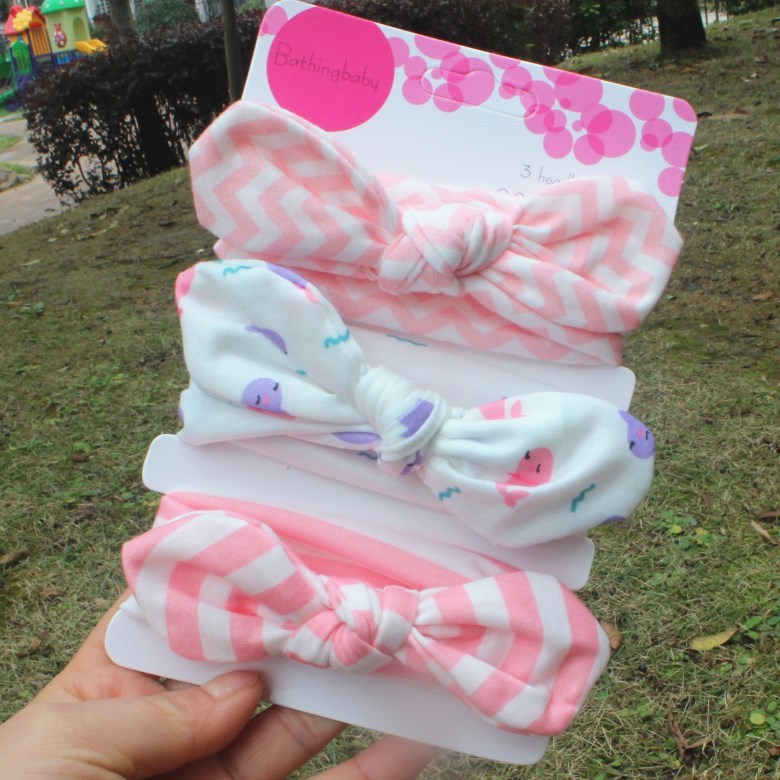 Children's Printed Headband 3pc Set