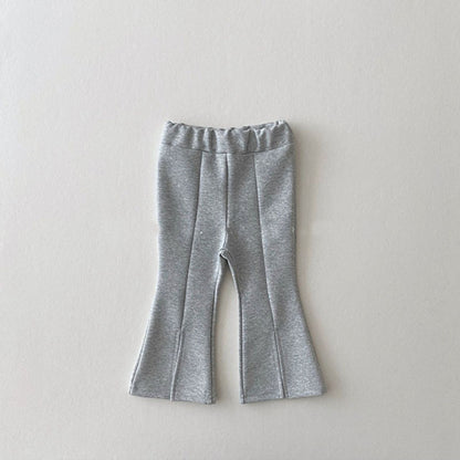 Infant Toddler Spring or Autumn Girls' Candy Colour Bell-bottom Pants