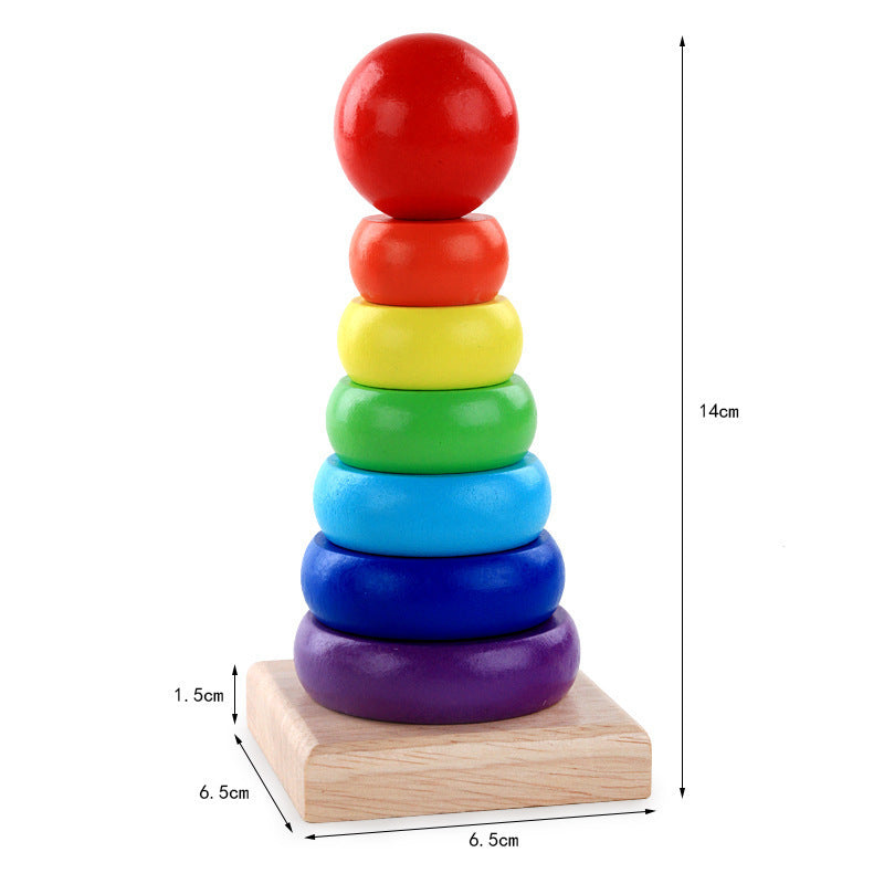 Rainbow Stacking Ring Tower