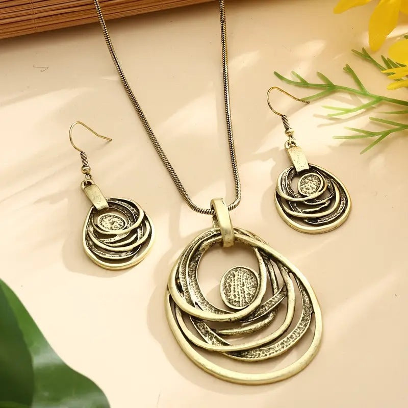 Hollow Retro Bohemian Jewellery Set