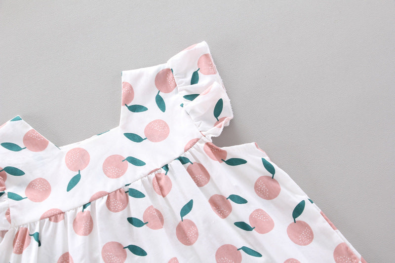 Girls' Sleeveless Top with Solid Color Shorts 2pc Set