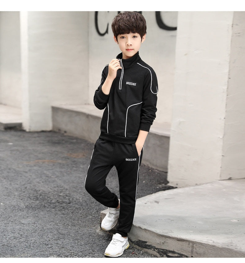 Boys Spring And Autumn Sports Western Style 2pc Set