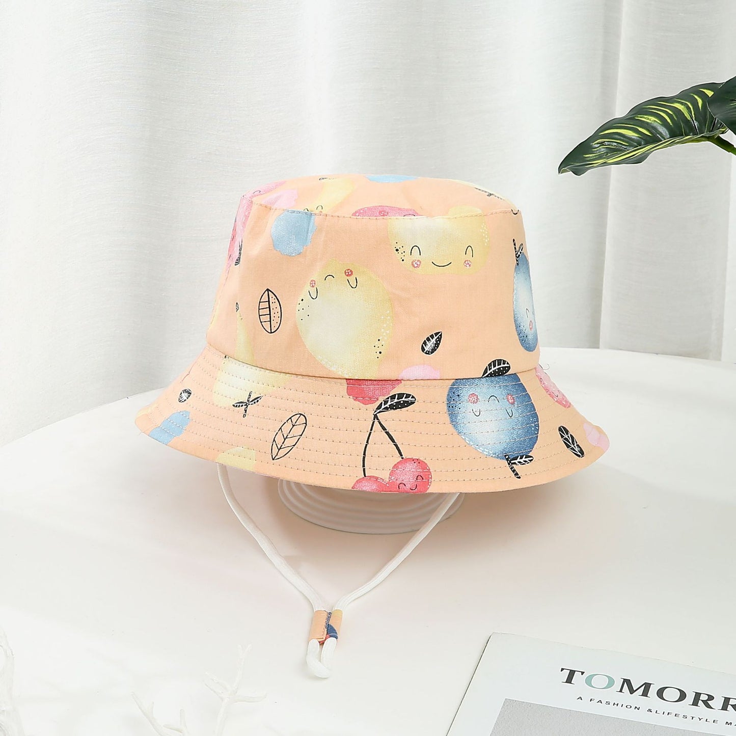 Children's Printed Dinosaur Bucket Sun Hat Big Brim Boy Girl Hat