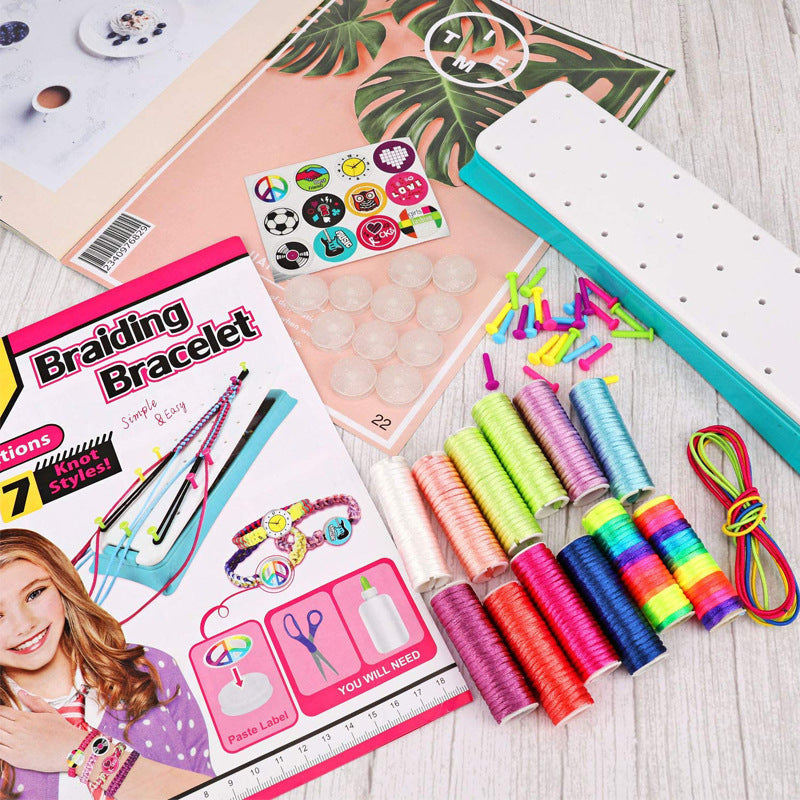 Girls' Gift Bracelet Making Craft Set, Children's DIY Jewelry Making Kit