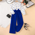 Girls' Long Sleeve Blouse & Pants, Multiple Colors Available