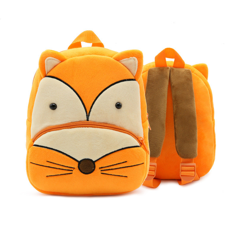 Plush Backpacks Kindergarten Cartoon School Bags Children Animal Toy Bag