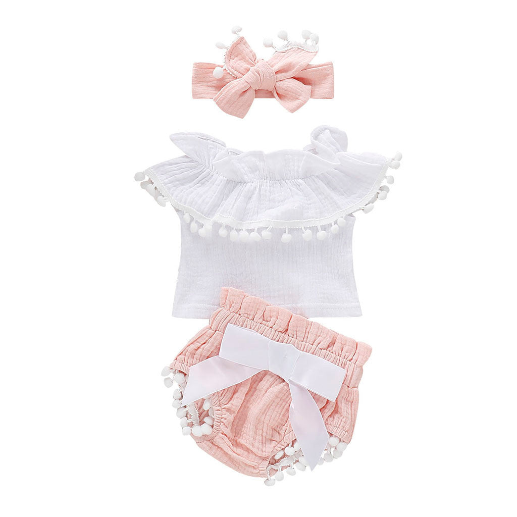 Baby Girl Clothing Set, Toddler Summer Outfit
