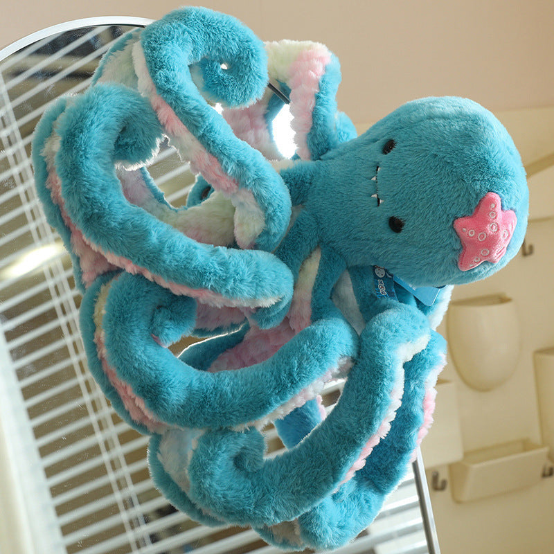 Octopus Plush Toy With Suction Cup Cute Oversized Tentacles