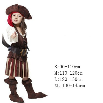 Halloween Children's Pirate Costumes, Theme Party Outfits