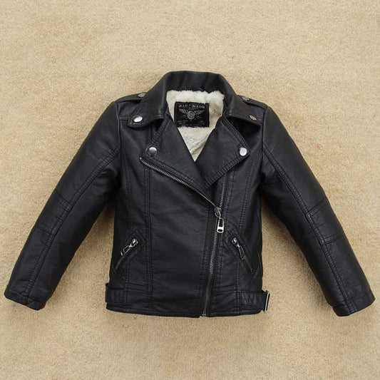 Boys' PU Leather Jacket