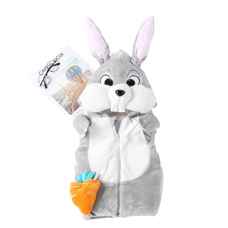 Thick Quilted Children's Vest Rabbit Animal Vest