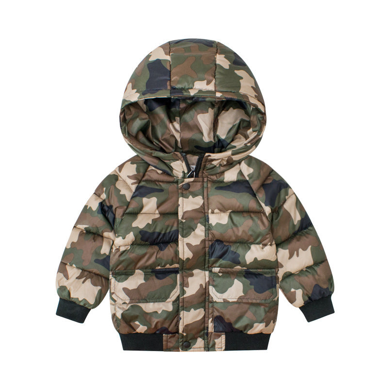 Boys' Camouflage Puffer Jacket