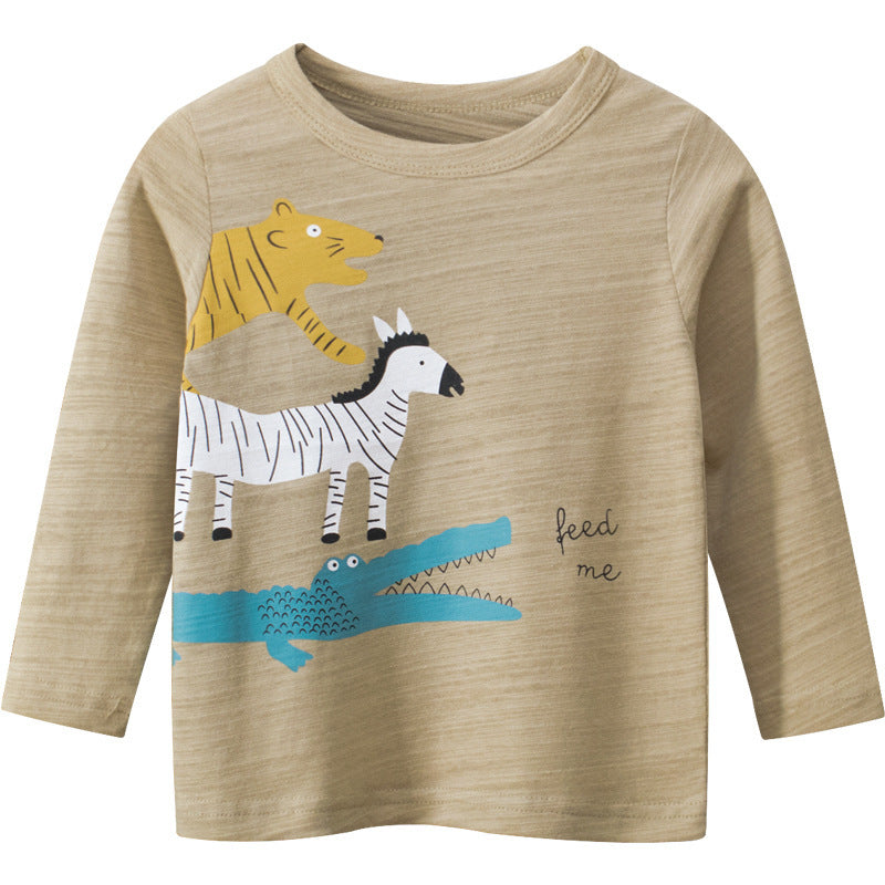 Boys' Long Sleeve Animal T-shirt