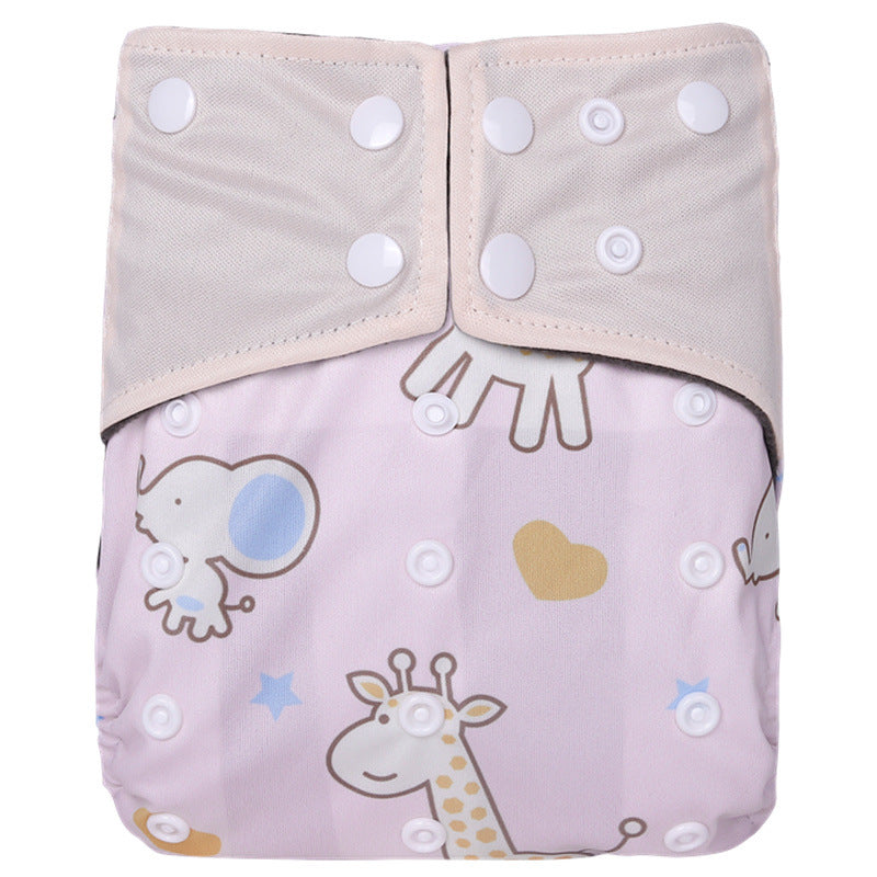 Baby Washable Bamboo Charcoal Cloth Diaper Pants Digital Printing