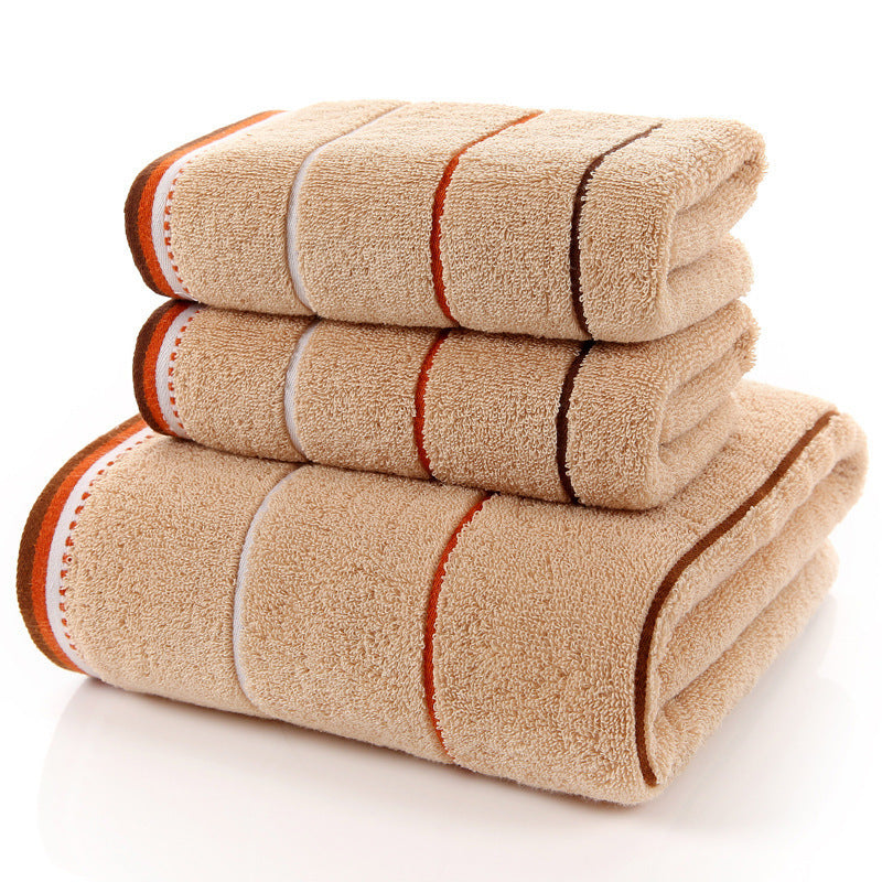 Cotton 3pc Towel Veneer Cloth Thickened Hotel Bath Towel Embroidery, Gift For Mom