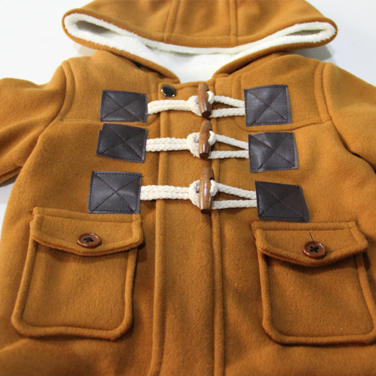 Baby/Toddler Boys' Autumn And Winter Hooded Jacket