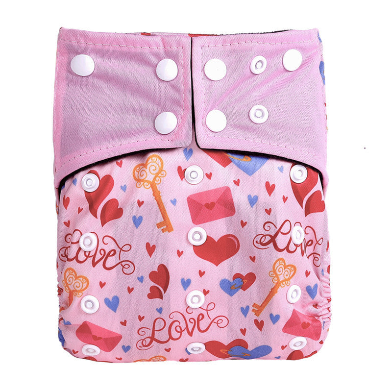 Baby Washable Bamboo Charcoal Cloth Diaper Pants Digital Printing