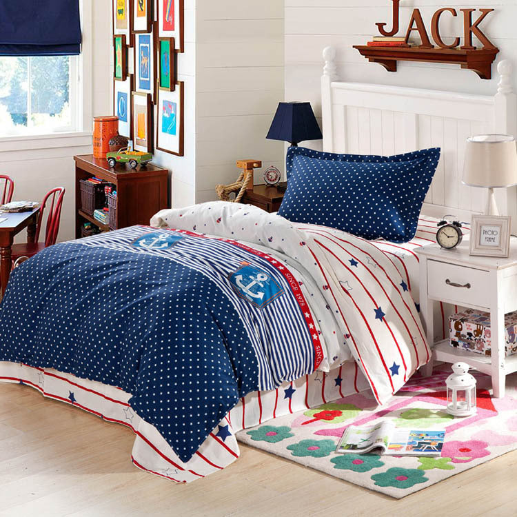 Cotton 3pc Bedding Set for Boys' & Girls' Room, Many Designs To Choose From