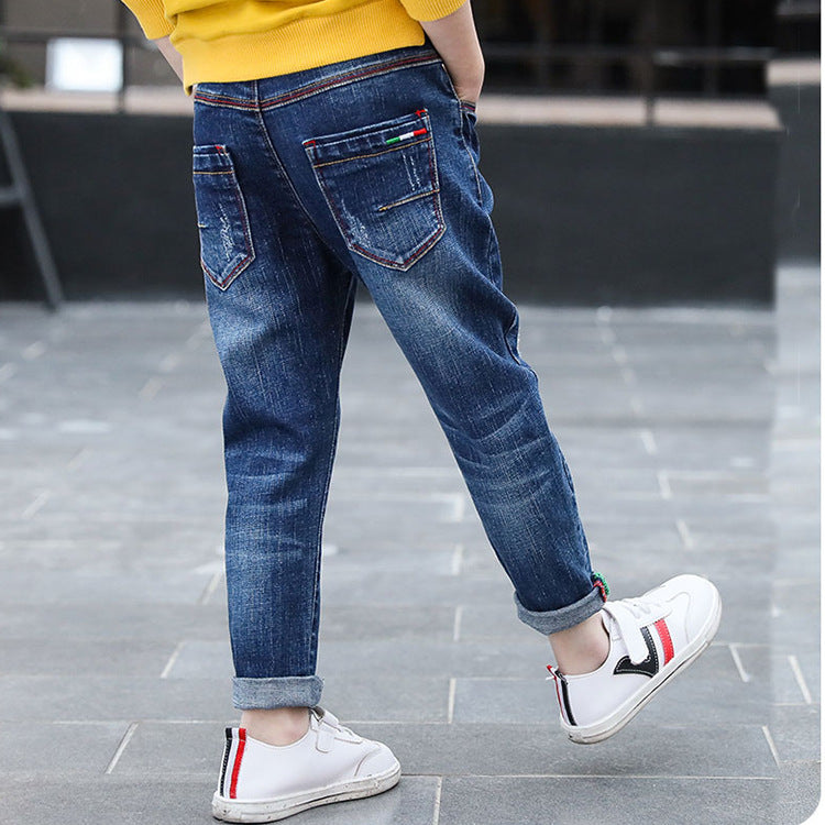 Boys' Denim Trousers, New Style, Big Kid Trousers,