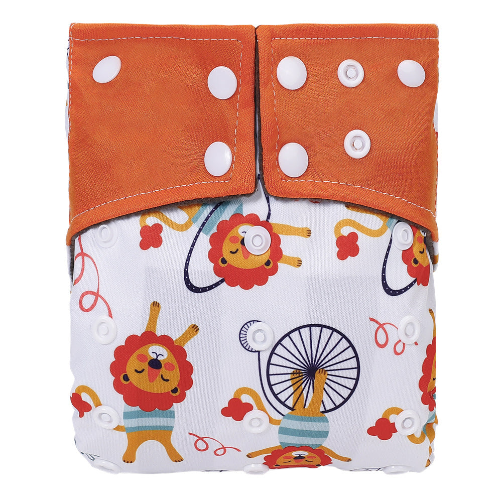 Baby Washable Bamboo Charcoal Cloth Diaper Pants Digital Printing