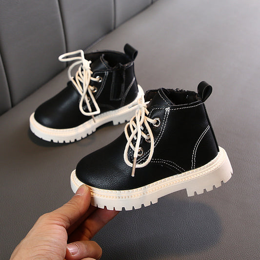 Boys' Leather Short Boots