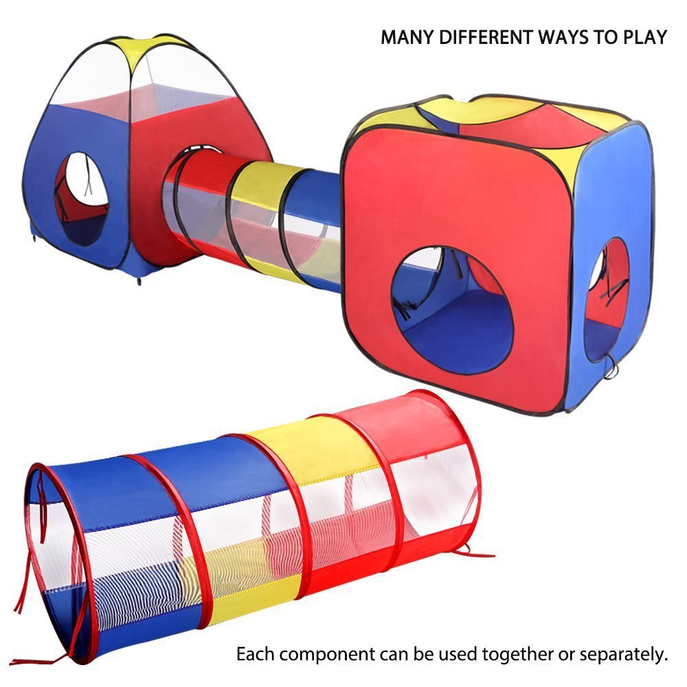 Children's Indoor/Outdoor Ball Pit, Tunnels & Play Tent