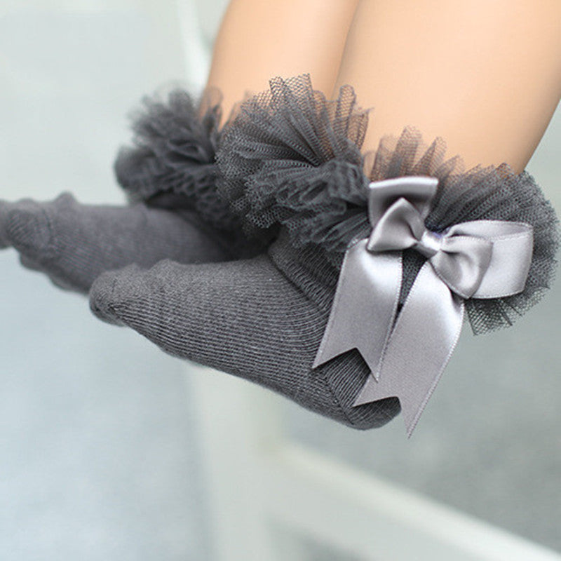 Girls' Cute Lace Ruffle Socks, Multiple Colors To Choose From