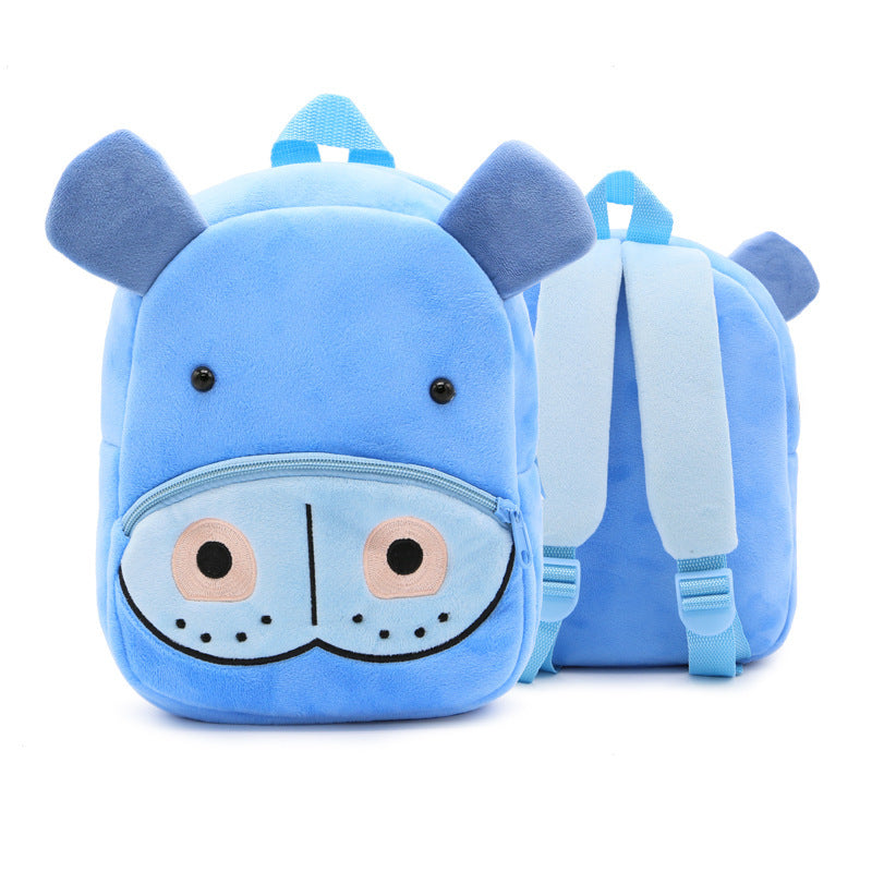 Plush Backpacks Kindergarten Cartoon School Bags Children Animal Toy Bag