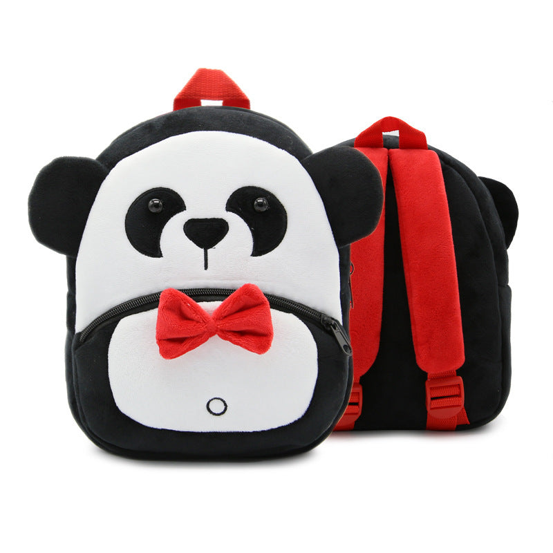 Plush Backpacks Kindergarten Cartoon School Bags Children Animal Toy Bag