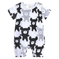 Cartoon Doodle Baby Romper Short Sleeve Baby Jumpsuit