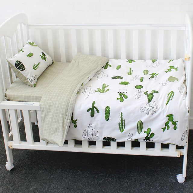 Three-piece Baby Nursery Bedding Set