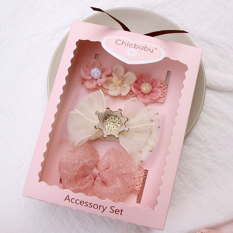 Baby Girl Bow Hair Band Gift Set