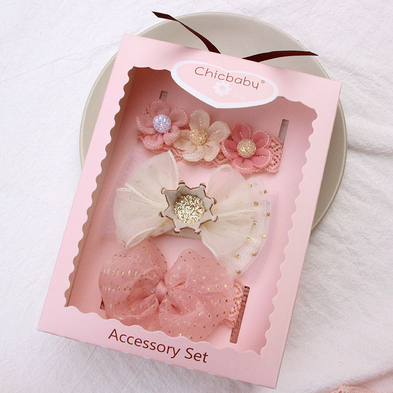 Baby Girl Bow Hair Band Gift Set