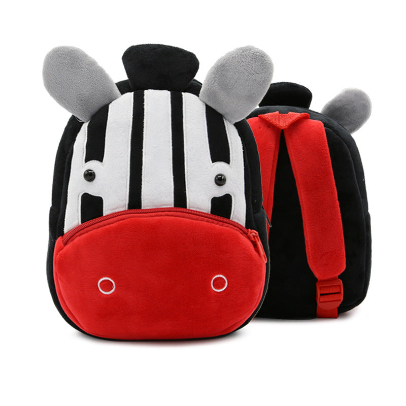 Plush Backpacks Kindergarten Cartoon School Bags Children Animal Toy Bag